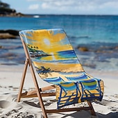 economico set di asciugamani da spiaggia-telo mare stampato, telo mare leggero e anti-sabbia ad asciugatura rapida, ideale per viaggi, piscina e uso all'aperto