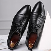 economico Formale-scarpe eleganti da uomo con lacci bianchi - scarpe eleganti per matrimoni, feste da ballo e occasioni speciali