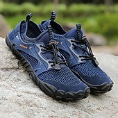 voordelige Herensneakers-Voor heren Sneakers Rivierschoenen Canyoning Casual Dagelijks PU Leder Netstof Ademend Comfortabel Anti-slip Veters Zwart Bruin Groen Zomer Lente