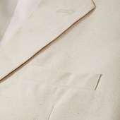 cheap Wedding Suits-Men&#039;s Wedding Linen Suits Beige Lightweight Casual Solid Colored Standard Fit 2 Piece Single Breasted Two-buttons