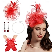 cheap Accessories and More-1920s The Great Gatsby Flapper Headband Bead Bracelet Earrings The Great Gatsby Retro Sparkling Glitter Crystal / Rhinestone Women&#039;s Carnival Valentine&#039;s Day Masquerade Party Evening Wear Masquerade