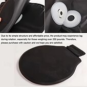 abordables Housses de siège de voiture-Coussin de siège de voiture rotatif à 360° pad rond léger universel anti-dérapant polyester tissé lavable à la main cadeau portable toutes saisons