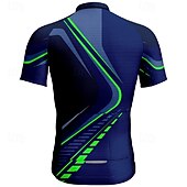 abordables Maillots pour hommes-Homme Maillot de cyclisme Géométrique Manche Courte Cyclisme T-shirt Maillot avec 3 poches arrière VTT Vélo tout terrain Séchage Rapide Design Anatomique Évacuation de l&#039;Humidité Respirant Des sports