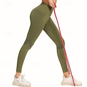 abordables Leggings y mallas de yoga-Mujer Pantalones de yoga Mallas Leggings de Yoga Malla Cintura elástica Control de barriga Levantamiento de tope Yoga Entrenamiento de gimnasio Pilates Pantalones Negro Verde Ejército Azul Otoño