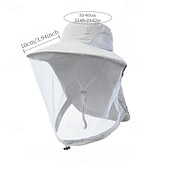 baratos chapéus de casa-Chapéu Protetor Solar para Homens e Mulheres com Rede de Mosquito Boné para Praia e Pesca de Aba Larga com Orelhas Malha Respirável à Prova de Vento