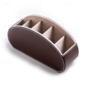 Недорогие Хранение вещей и организация пространства-органайзер для пульта дистанционного управления из искусственной кожи, держатель для хранения косметики, настольный органайзер для офиса и гостиной, домашний ящик для хранения косметики и аксессуаров