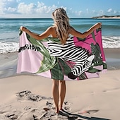 preiswerte Strandtuch-Sets-bedrucktes Strandtuch, leichte, schnelltrocknende, sandfreie Stranddecke, ideal für Reisen, Pool und den Einsatz im Freien