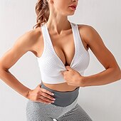 levne Sportovní podprsenky a tílka-Dámské Sportovní podprsenky Tričkový Rychleschnoucí Lehká váha Prodyšné Vystřižený Bez rukávů Hafif Destek Sportovní Pevná barva Sportovní podprsenky Pro Cvičení v tělocvičně Gymnastika Běh Sportovn