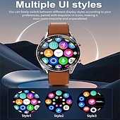 cheap Smartwatch-Smart Watch for Men, ECGPPG Bluetooth Call Laser Health, Blood Pressure Fitness, Sports Waterproof, Long Battery Life