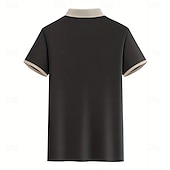 cheap Men&#039;s Classic Polo-Men&#039;s Text Eiffel Tower Polo Short Sleeve Polo Shirts Collared Shirts Business Casual School Athleisure Daily Wear 3D Print Summer Black Pink Navy Blue