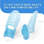 cheap Bunion Corrector-Bunion Cushion Protector, 10 Packs of Bunion Corrector Pads with Separator for Big Toe, Gel Shield for Foot Pain Relief, Calluses, Corns - Blue