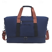 abordables stockage de bagages et de voyage-Sac de voyage week-end avec compartiment à chaussures, sac de sport avec séparation humide et sec pour femmes et hommes, sac fourre-tout léger de grande capacité pour les voyages, le sport et le