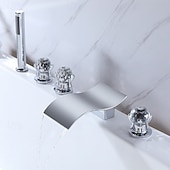 halpa Ammehanat-Ammehana - Moderni nykyaikainen Galvanoitu Roomalainen kylpyamme Messinkiventtiili Bath Shower Mixer Taps