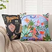 abordables Taies d&#039;Oreiller-Housse de coussin décoratif en forme de cœur 1PC housse de coussin carrée douce pour canapé pour chambre salon canapé chaise