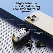 זול אוזניות לטלפון ולעסקים-אוזניות Bluetooth 5.3 חופשיות מדיבור אוזן קליפ סטריאו ENC סינון רעש עבור כושר וטלפונים ניידים