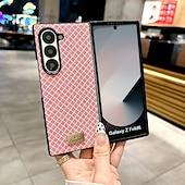 economico Cover Samsung-telefono Custodia Per Samsung Galaxy Piegatura a Z 7 Z Fold 6 Z Fold 5 Z Fold 4 Z Fold 3 Copertura Posteriore Resistente agli urti Retrò TPU Pelle PU