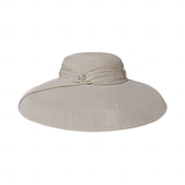 billiga Partyhatt-Huvudbonader Polyester / bomullsblandning syntetisk fiber Plommonstop / Cloche hatt Solhatt Cloche hatt Ledigt Helgdag Dam Brittisk Med Keps Bård Hårbonad Huvudbonader