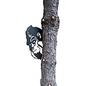 olcso Esemény- és party kellékek-csúcspont egy bú leesik nagylábú állat fémtábla művészet dísz, állat kukucskál táblák sarok fa kert kerítés parasztház kültéri lakberendezés