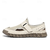 זול סנדלים חיצוניים-סנדלי גברים - עיצוב רשת נושם, סגנון נינוח לנסיעות יומיות והרפתקאות חוצות קלות