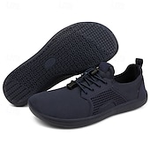 preiswerte Sneaker für Herren-Barfuß-Sneakers aus hellbraunem Strick für Herren – flexibles, bequemes Design mit Schnürverschluss für aktive und lässige Kleidung