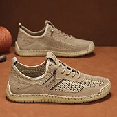 baratos Ténis para Homem-Tênis casuais masculinos feitos à mão – calçados confortáveis e estilosos com cadarço para uso diário e caminhadas