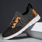 cheap Men&#039;s Sneakers-Men&#039;s Knit Athletic Sneakers – Lightweight Breathable Running and Walking Shoes for Gym, Work and Travel