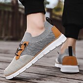 cheap Men&#039;s Sneakers-Men&#039;s Knit Athletic Sneakers – Lightweight Breathable Running and Walking Shoes for Gym, Work and Travel