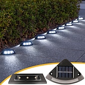 cheap Outdoor Wall Lights-4 Pcs Solar Step Ground Light Solar Step Stair Decor Garden Lights Trail Light Outdoor Waterproof Yard Guide Light