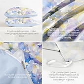 cheap 100% Cotton-Floral Duvet Cover Set 100% Cotton Soft and Breathable Bedding Featuring Colorful Flowers Lightweight and Durable Quilt Cover Comfortable for All Seasons Easy to Care