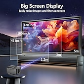 Недорогие Проекторы-портативный проектор с разрешением 1080p 4k, автоматической фокусировкой и коррекцией трапецеидальных искажений, регулируемой подставкой на 360 градусов, съемным портативным