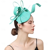 tanie Fascynatory i kapelusze-Nakrycie głowy Sinamay Ślub Wieczorna impreza Elegancja Ślub Z Kwiat Winieta Nakrycia Głowy