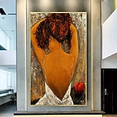 preiswerte Gemälde mit Menschen-Ölgemälde „Pure Lady“, 100 % handgemalt, Ölgemälde mit Mädchenrücken, abstraktes Ölgemälde auf Leinwand, Wandgemälde für Wohnzimmer, Schlafzimmer, Wohnkultur, Wandkunst