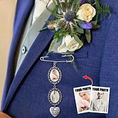 お買い得  卒業-パーソナライズされた卒業ピンブローチ、カスタムフォトチャーム、最高の結婚式卒業記念お悔やみギフト、記念日や誕生日、友人、家族に最適