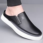 Недорогие Мужские клоги и мюли-мужские белые мюли — стильный дизайн слипонов с коричневыми акцентами, легкие и удобные для повседневной носки, неформальных выходов и путешествий