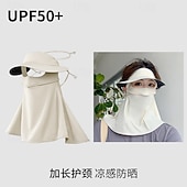 cheap Home Wear-Summer Sunscreen Ice Silk Breathable Mask Anti-ultraviolet Simple Black Glue Brim Eye Protection