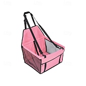 abordables Fundas de asiento para coche-Asiento elevador para coche plegable para perros, impermeable y transpirable, bolsa de viaje para perros pequeños y medianos