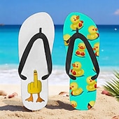 billiga Semester Sandaler-flip flops med anktryck för män – rolig och avslappnad stil för strandpromenader, sommarfester utomhus och slappa vid poolen