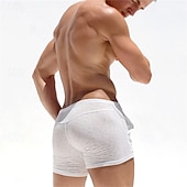 billige Svette shorts-Herre Atletisk shorts Svette shorts Shorts Sommershorts Lomme Snorer Elastisk midje عادي Komfort Pustende Kort utendørs Sport Klassisk Fritid Beige