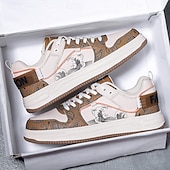 preiswerte Sneaker für Herren-Modische Herren-Sneaker – Retro-inspirierte Muster, Kunstledermaterial, ideal für Freizeitausflüge und Abenteuer in der Stadt