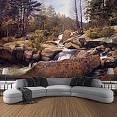 cheap Forest Tapestry-Plant and animal landscapes Tapestry Mural Decor Photograph Backdrop Blanket Curtain Home Bedroom Living Room Decoration