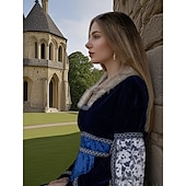 cheap Dresses-Medieval Renaissance Dress Viking Celtic Knight Women&#039;s Viking Royal Halloween Carnival Masquerade Performance LARP Ren Faire Adults&#039; Dress