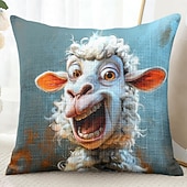 billige dyrestil-Morsom dyre sau dekorative kastputer deksel 1PC myk firkantet sofa putevar putevar til soverom stue sofa stol