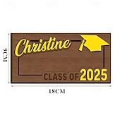 economico Stagione di Laurea-regali di laurea 2025 porta soldi in legno porta soldi laurea busta per contanti per classe del 2025 laureati universitari senior