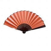 abordables Fournitures pour la maison-Éventails à bottes sur le sol, éventails à grands plis, éventail de danse en ligne, éventails pliants décoratifs, éventails chinois en tissu rétro vintage, pour spectacle, danse, mariage
