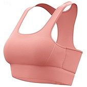 cheap Sports Bras &amp; Vests-Sports Bra Hollow Mesh Back Sports Bra Fitness Yoga Vest Shockproof Yoga Bra Without Steel Ring