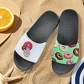 abordables Sandales de Vacances-Sandales à enfiler pour homme, motif flamant rose et motif coloré – style décontracté et amusant pour la plage, la piscine et les vacances d&#039;été