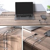 olcso Tárolás és rendszerezés-50db öntapadó kábelrendező klipek kábelkezelő vezetéktartó usb töltő adatvonal orsó csévélő falra szerelhető kampók