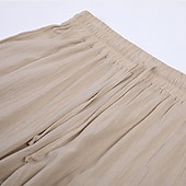 baratos Feriado-Homens Calças Capri Shorts de linho Shorts de verão Shorts de praia Bolso frontal Pregas Perna reta Tecido Conforto Respirável Comprimento da panturrilha Ao ar livre Férias Festa Férias Moda Ajuste