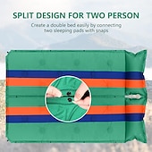 cheap Sleeping Gear-Sleeping Pad for Camping, Lightweight Memory Foam Camping Mattress with Pillow, Self Inflating Camping Pad 3cm Thick Foam, Air Mattress Inflatable Sleeping Mat for Backpacking,Hiking