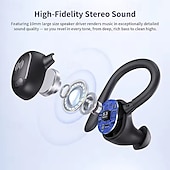 economico Cuffie TWS wireless-Cuffie True Wireless 635 TWS Auricolari Auricolari con Gancio Bluetooth 5.3 Design Ergonomico Scatola di Ricarica Lunga Durata della Batteria per Uso Quotidiano Viaggi Ciclismo